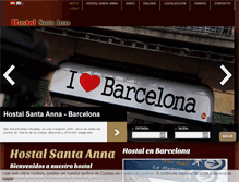 Tablet Screenshot of hostalsantaanna.com